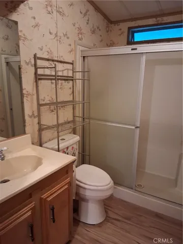 Hall bathroom with walk in shower