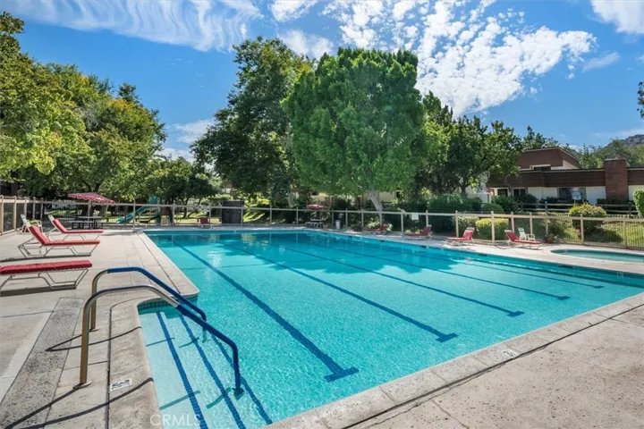Relaxing pool areas within the Rockpointe community