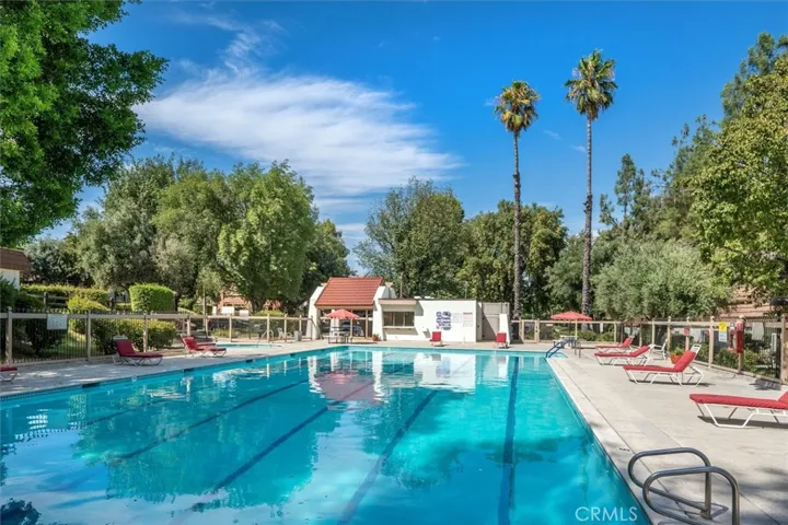 Relaxing pool areas within the Rockpointe community