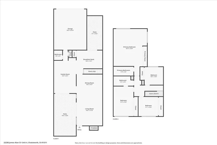 1st and 2nd story Floorplan