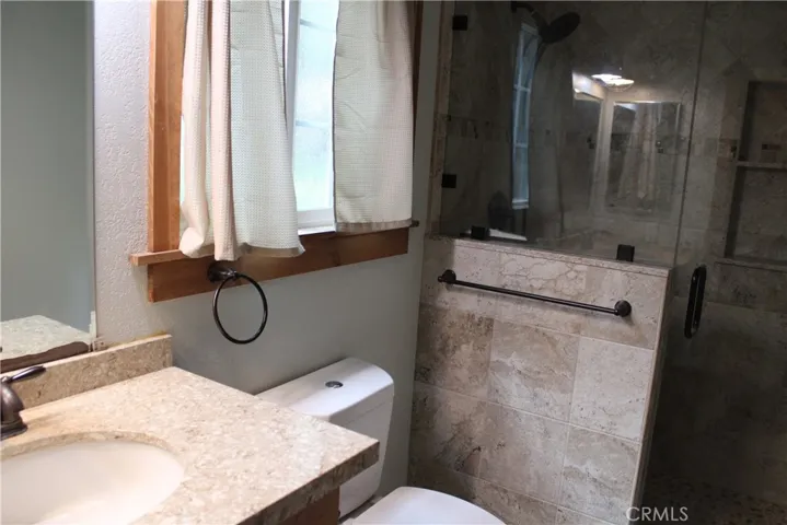 Tile bathroom down stairs