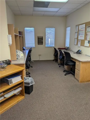 Work space in the back of the unit.