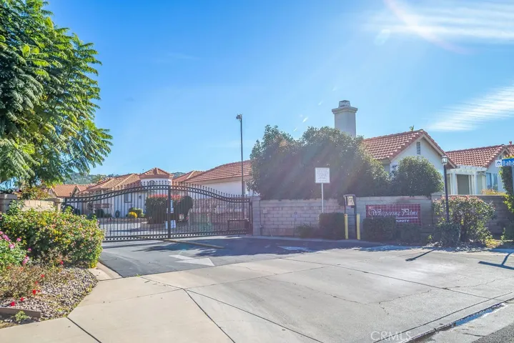 Gated main enterance