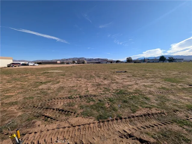 View from West to East from rear of lot