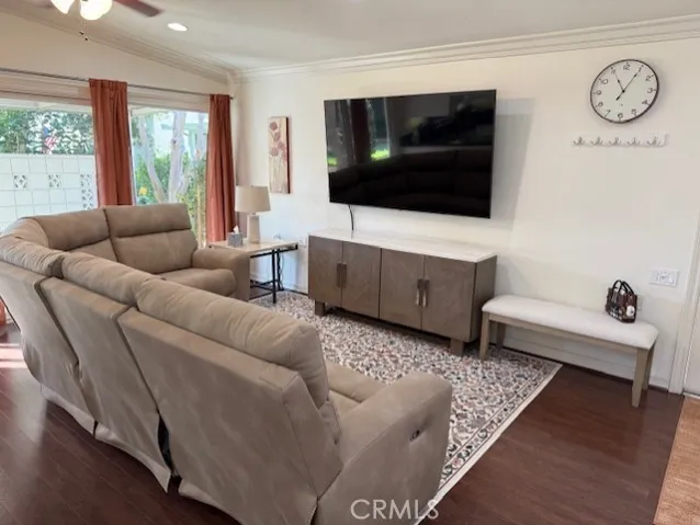 Large Living Room with Smart TV