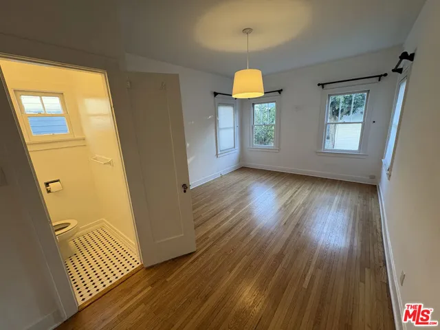 Primary Room overlooks backyar