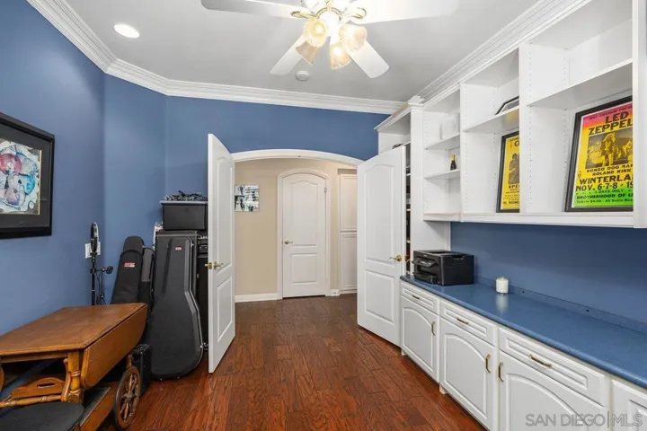 3rd bedroom currently configured as office