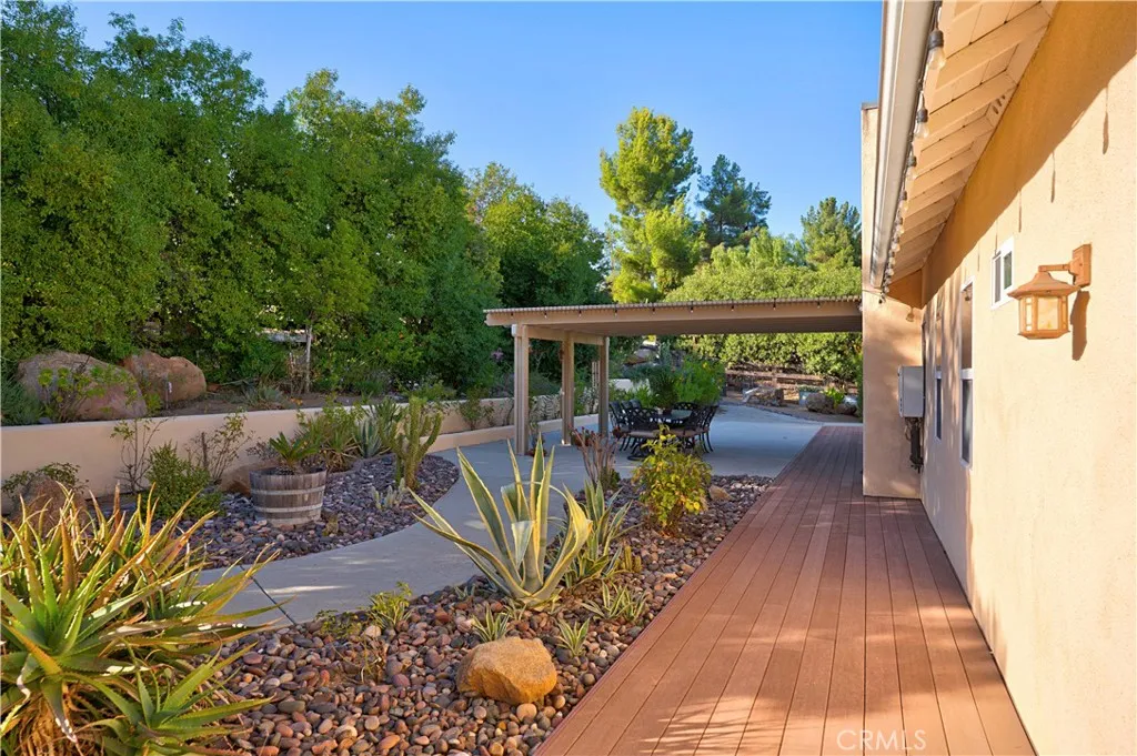 2nd Home - Covered Back Patio area - Serene and perfect place to enjoy your morning coffee