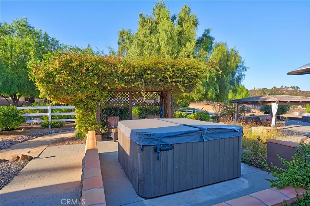 6 person Above Ground Spa with waterfall - located off of Main Home