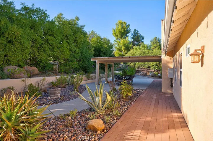 2nd Home - Covered Back Patio area - Serene and perfect place to enjoy your morning coffee