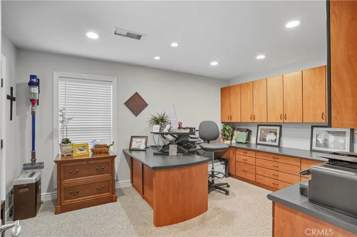 Main Home - Office with Built-in Cabinets and 2 work spaces - also has separate door entrance