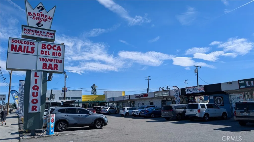 View of Strip Center from parking entrance