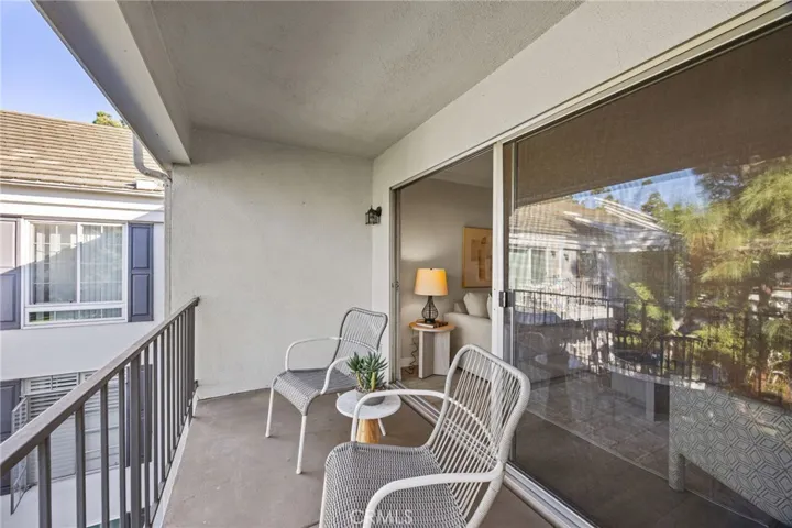 Private Balcony with Courtyard View