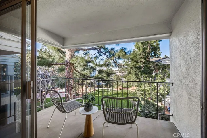 Private Balcony with Courtyard View