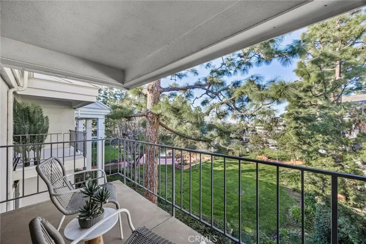 Private Balcony with Courtyard View