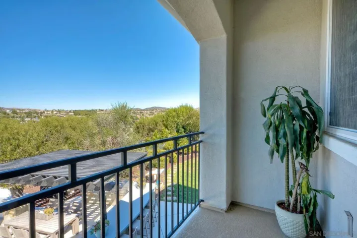 Private balcony off the primary bedroom