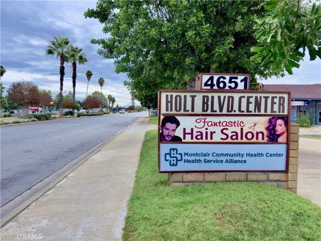 directory sign visible on Holt BLvd.