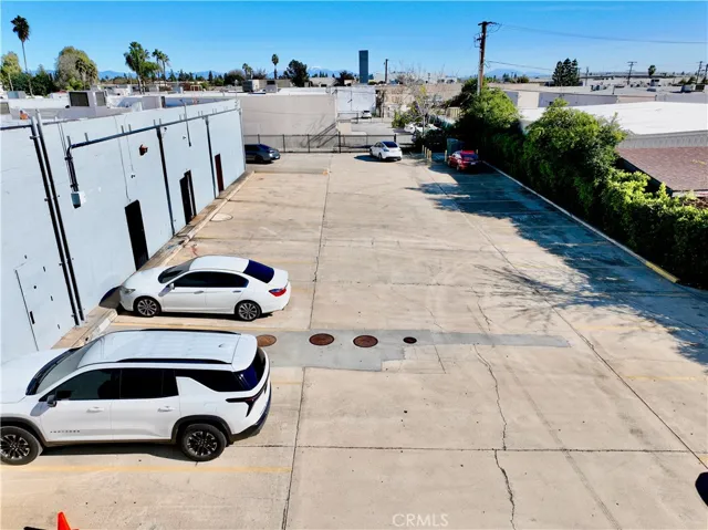 rear parking lot only accessible by gate