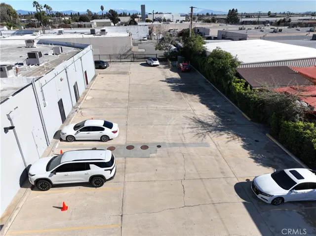 rear parking lot only accessible by gate