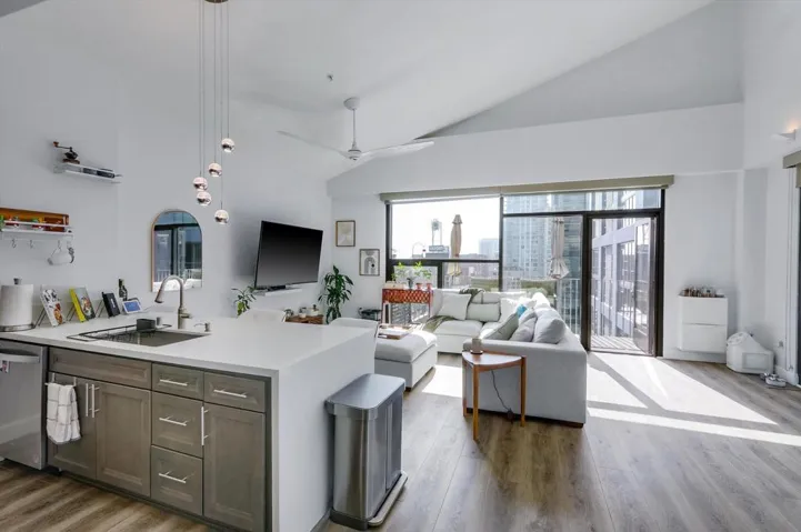 STUNNING OPEN KITCHEN FLOORPLAN-VAULTED CEILINGS-REMODELED KITCHEN-HARWOOD FLOORING-AMAZING CITY PETCO PARK VIEWS VIEWS