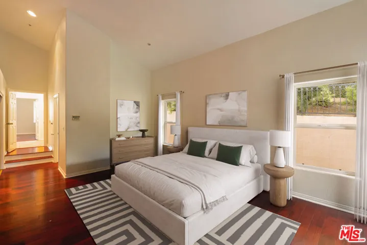 Master bedroom virtually stage