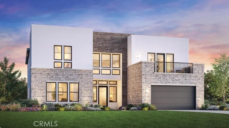 Front Elevation: Zircon Modern - Hidden Oaks Collection - Photo of artist rendering - Not actual home for sale