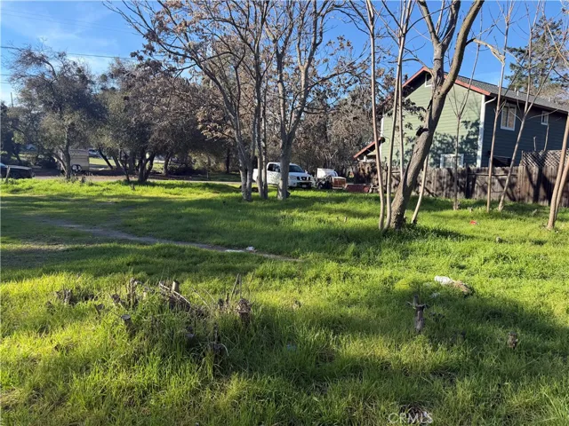 Looking back toward Oleander from the lot