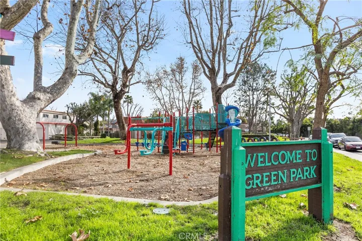 Green Park located nearby, featuring a playground and green space.