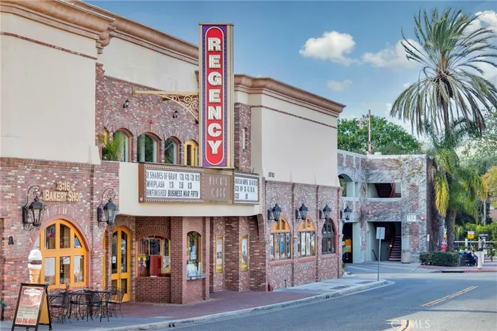 Regency Theatre in downtown San Juan Capistrano — local cinema, cafés, and walkable streets.