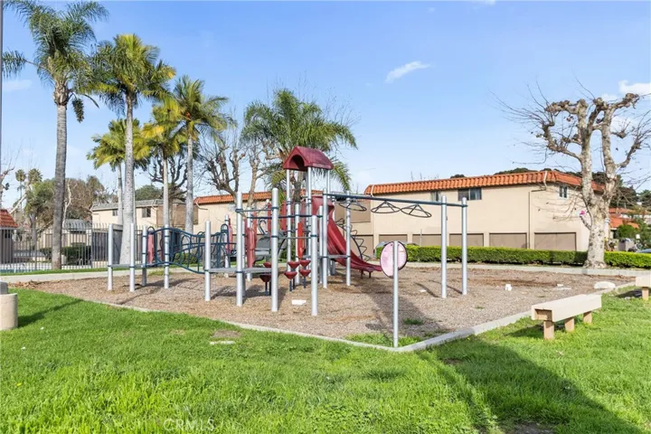 Community playground with open green space.