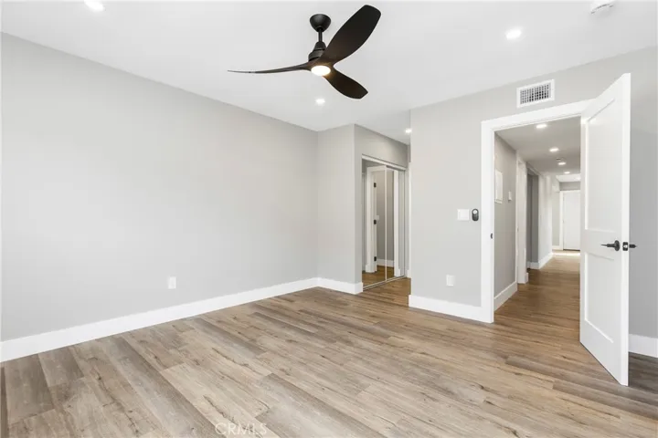 Easy hallway access and flexible furniture placement.
