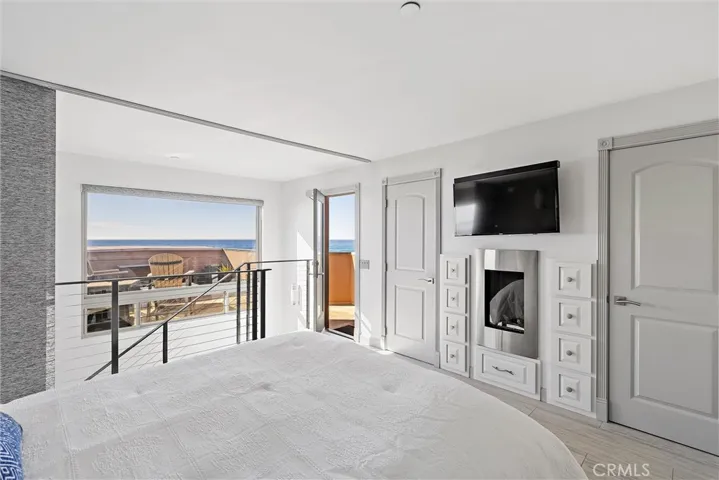 Fireplace in upper primary suite