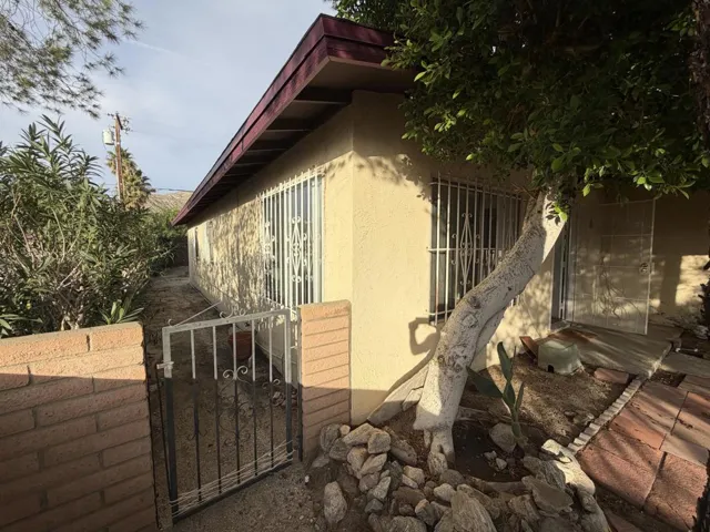 West side of the house