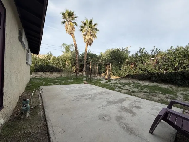 East side of the house