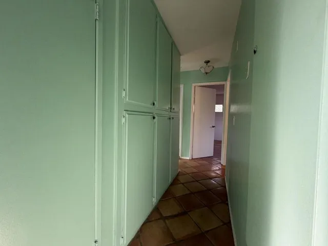 Hallway with storage