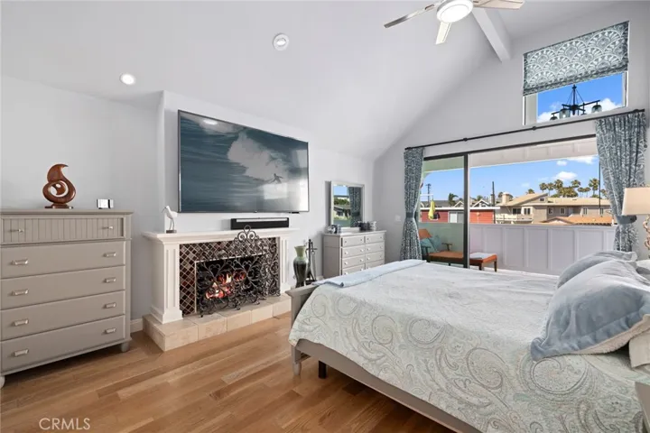 Primary Bedroom with gas fireplace