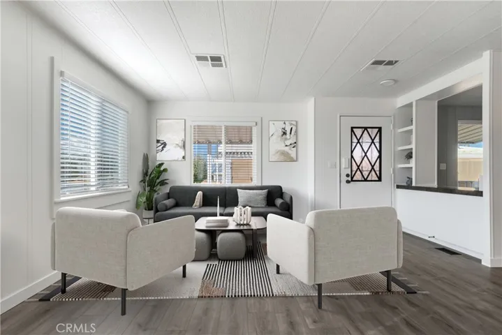 Staged living room