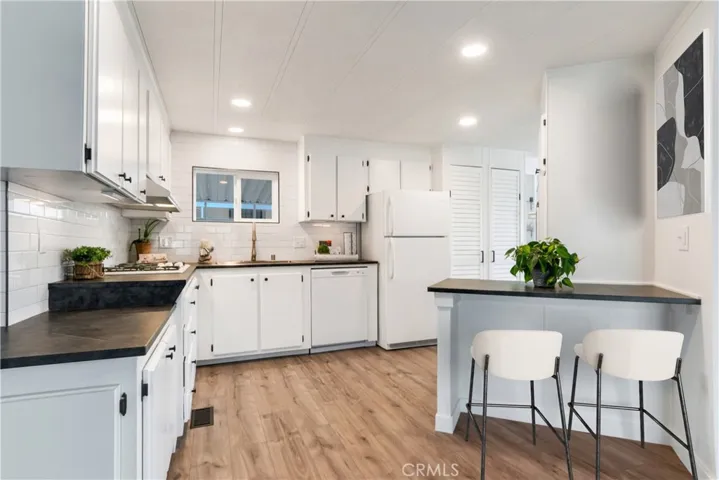 The barstools are staged