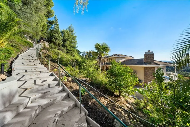 Stairs leading to viewing area