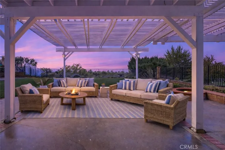 AI STAGED - BACKYARD PATIO VIEWS OF CATALINA AND PALOS VERDES