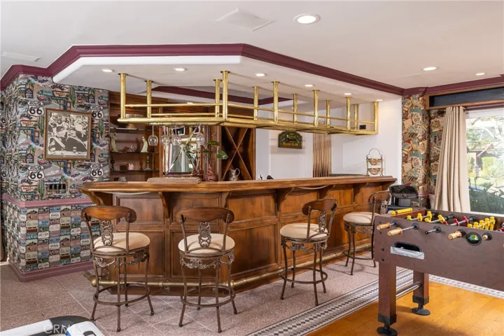 Pub-style bar in your private game room