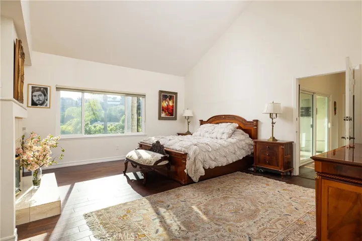 Primary bedroom with retreat and access to the back hall/stairs