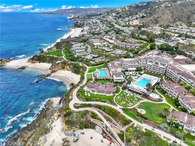 Coastline view of beaches closeby.