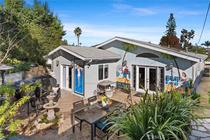 Downward view of the patio. Plenty of space for cooking, entertaining and relaxing.