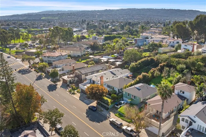 Aerial view of the neighborhood