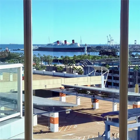 View of the Queen Mary from Living room window