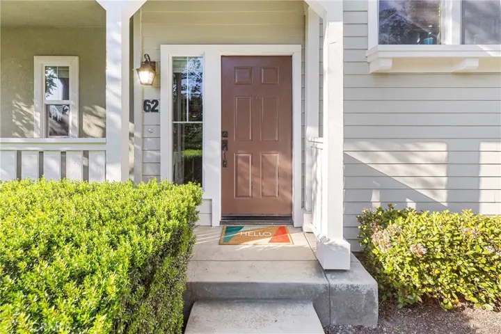 Front entry on charming covered front porch