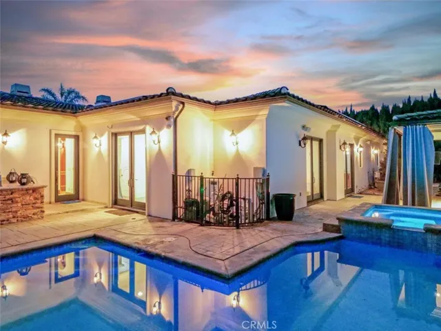 Back Elevation at Dusk