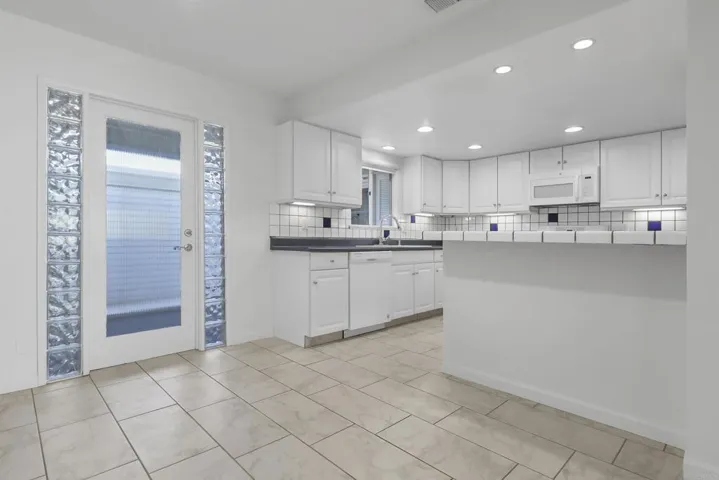 Kitchen and bar area