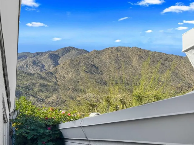 View over back patio wall